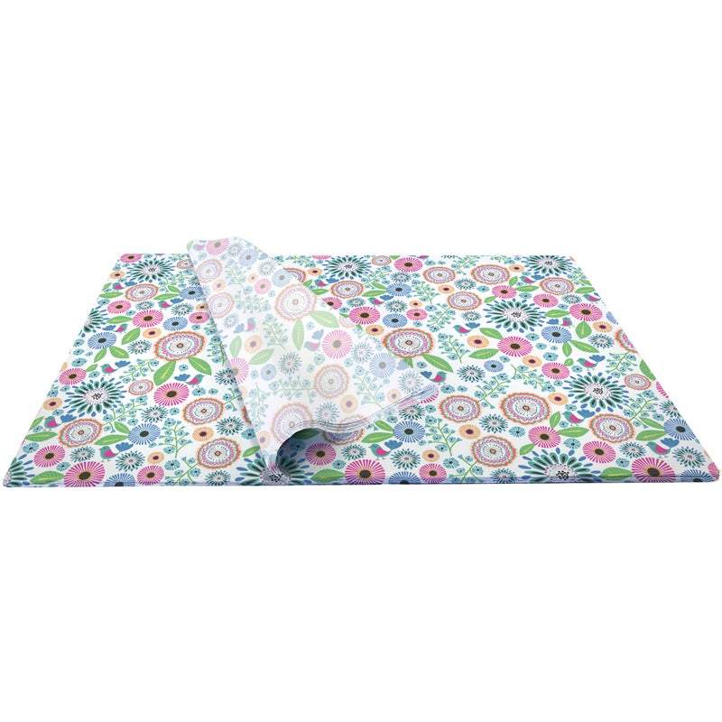 Jillson Roberts Bulk 240 Sheet-Count 20 x 30 Premium Printed Tissue Paper Available in 12 Designs, Pretty Petunia - Image 2